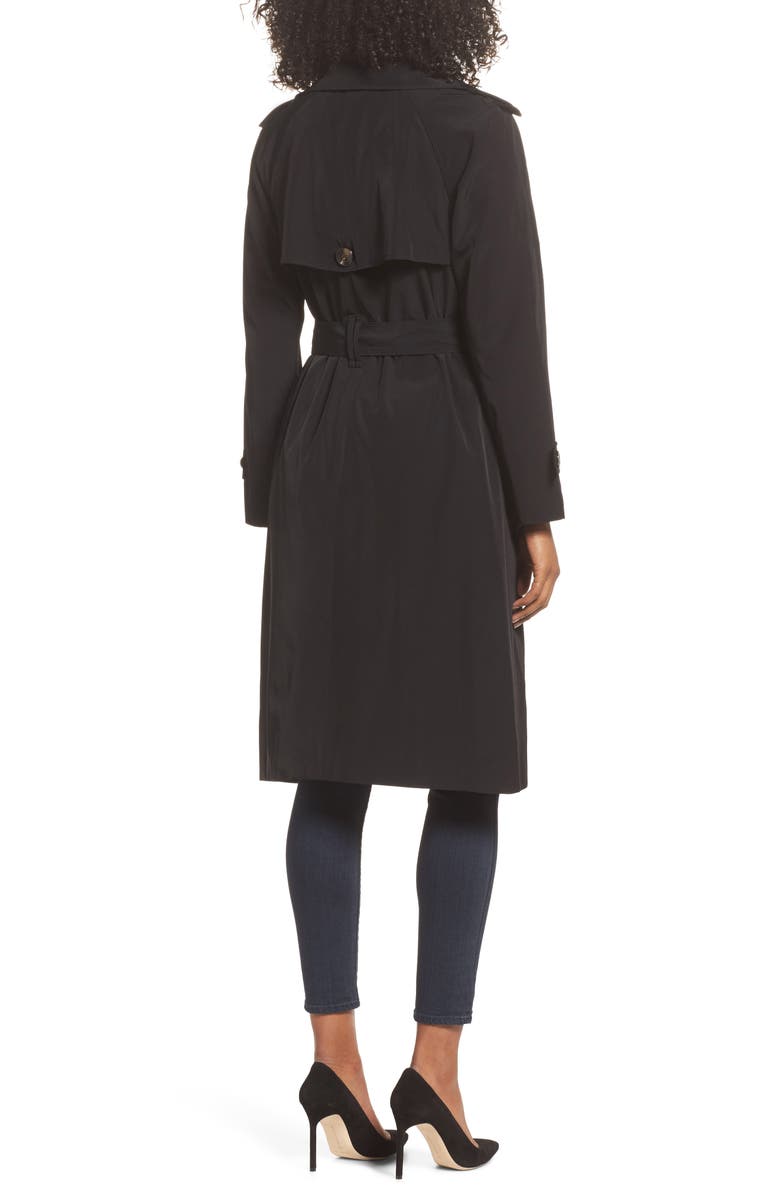 London Fog Long Double Breasted Trench Coat, Alternate, color, 