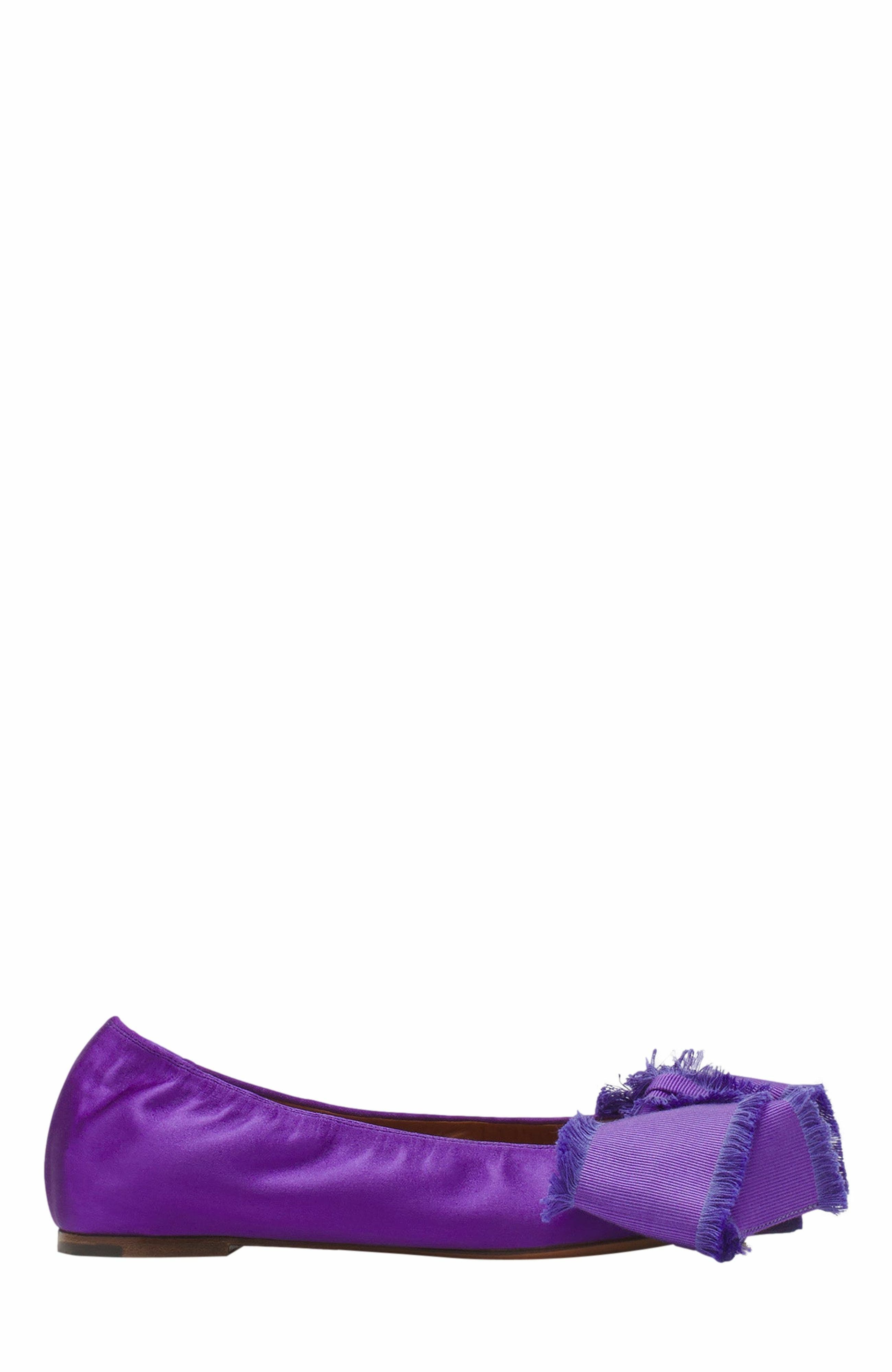 Lanvin Ballerina Flat With A Satin Bow, Main, color, 