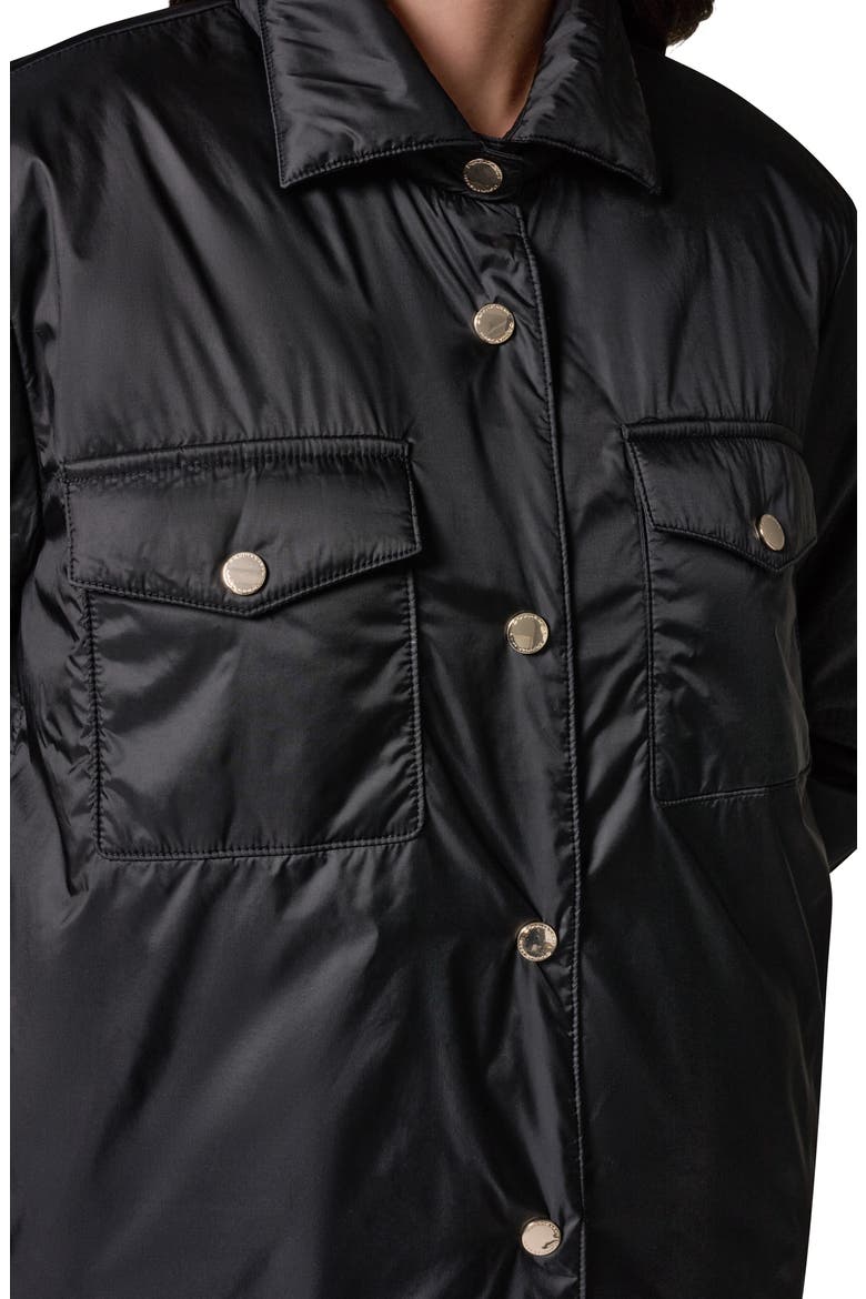 Snap Front Shirt Jacket, Alternate, color, BLACK