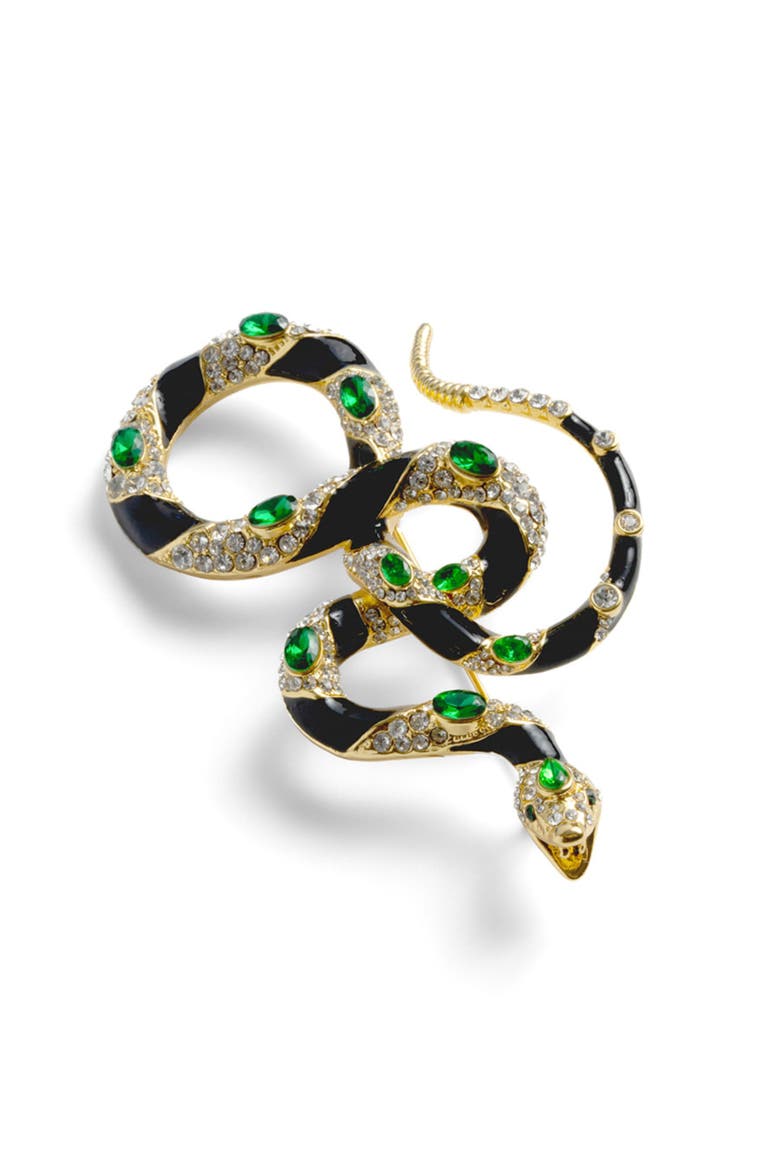 Bejewelled Snake Brooch, Main, color, Bejewelled Snake