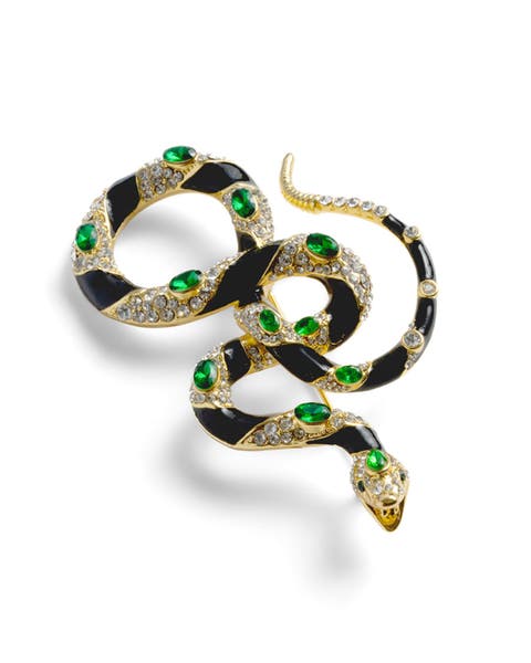 Bejewelled Snake Brooch
