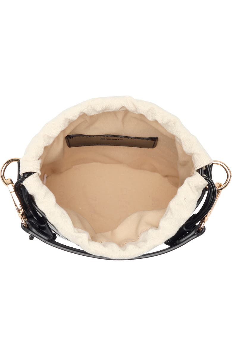 BCBG Woven Laser Cut Bucket Bag, Alternate, color,