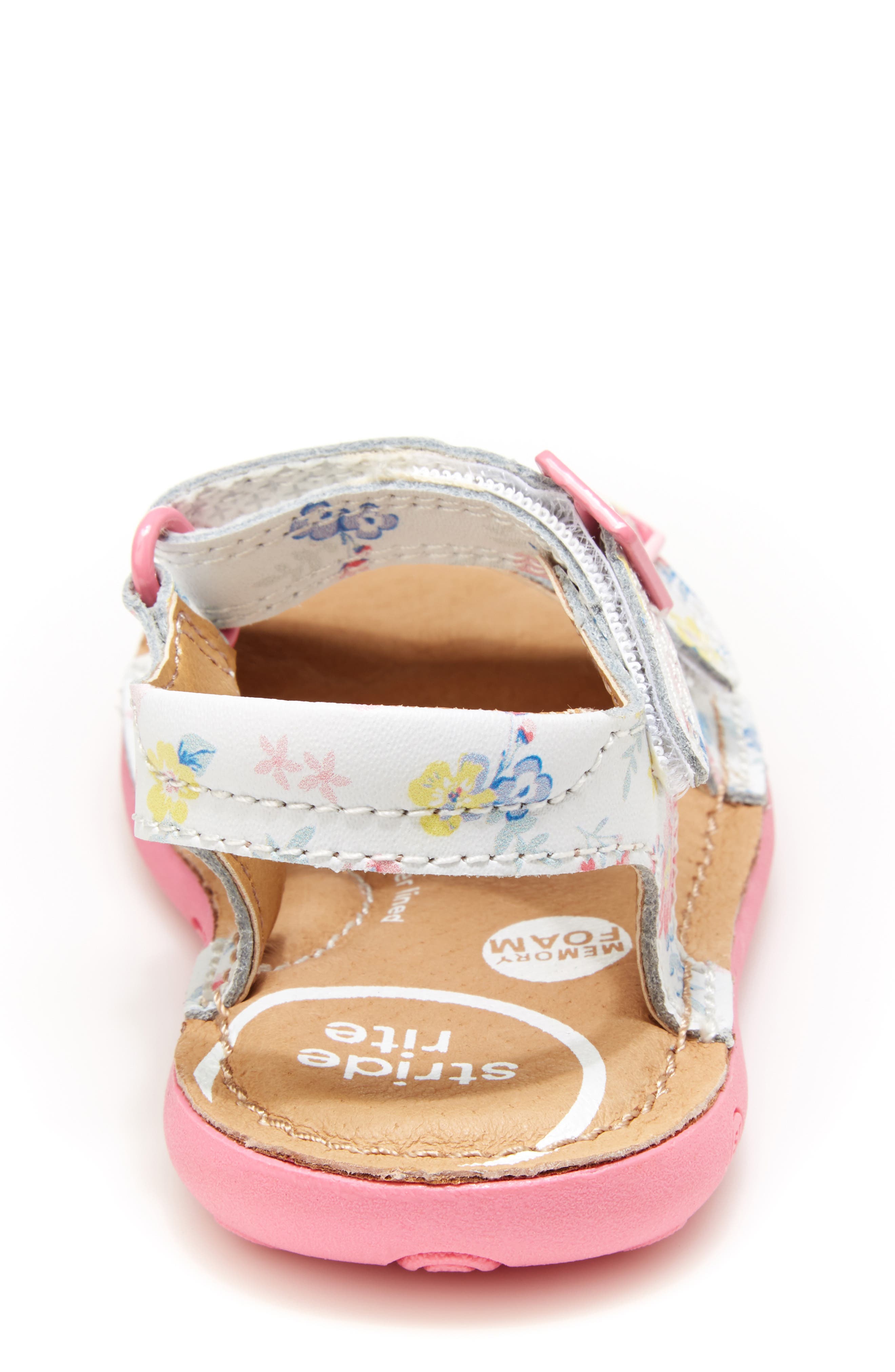 SRT Kingsley Sandal, Alternate, color, WHITE FLORAL