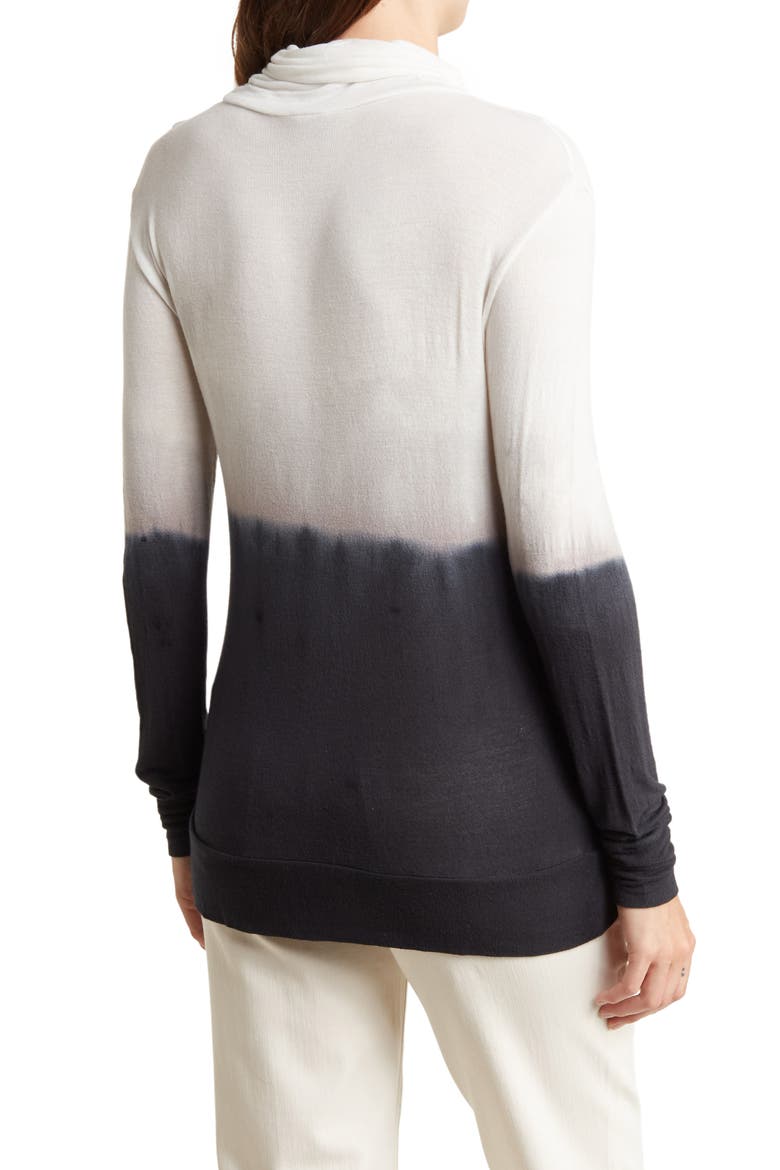 Turtleneck Banded Sweater, Alternate, color, IVORY/ BLACK