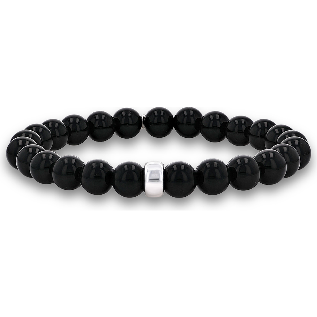 Mr Lowe By Sheryl Lowe Mr Lowe Bead Bracelet With Plain Rondelle