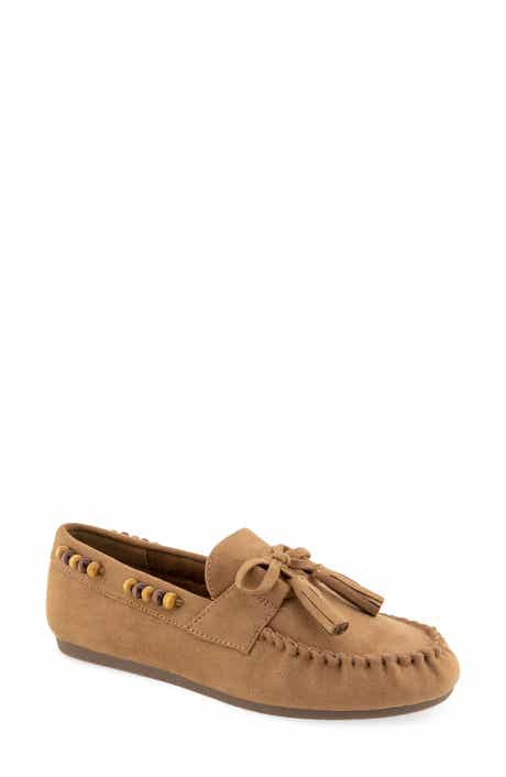 Tatie Tassel Faux Suede Loafer
