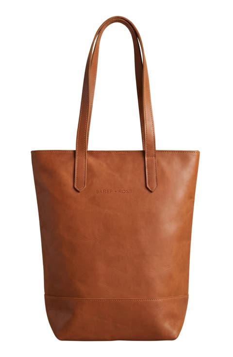 Slender Kenya Leather Tote Bag