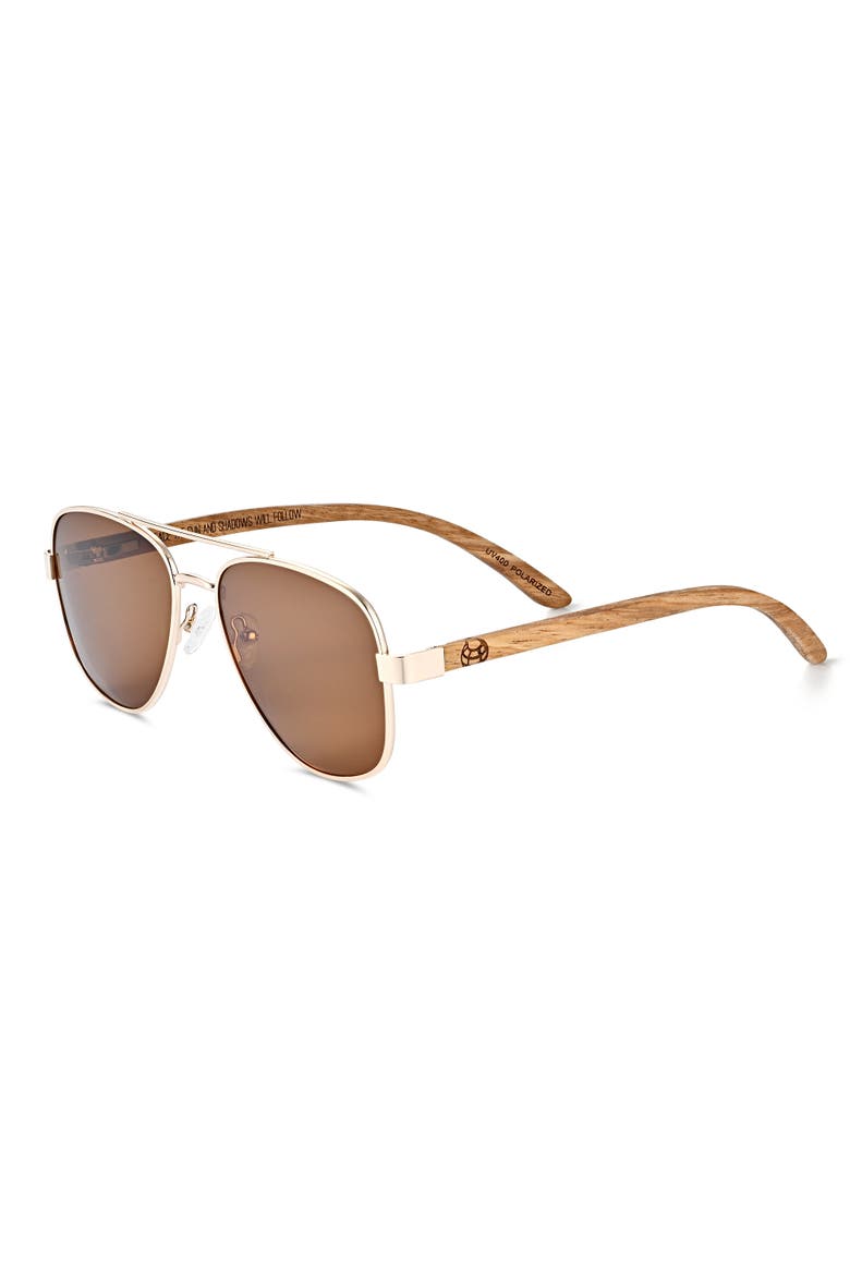 Kotor Polarized Sunglasses, Main, color, Black/Black