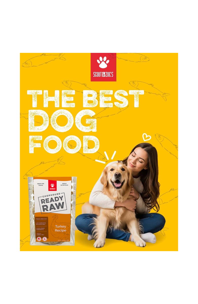 Scout & Zoe's Chophouse Ready Raw, Turkey, 9 Dog Food Freeze Dried Patties, Alternate, color, Multicolored