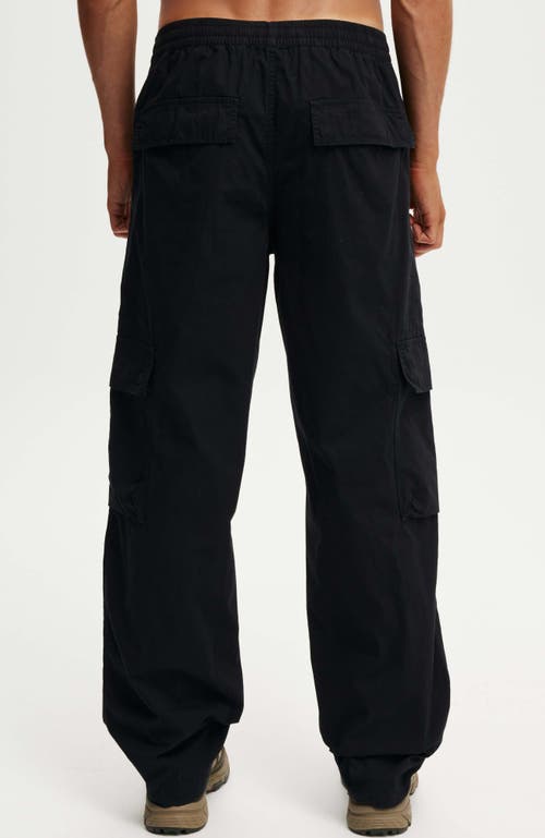 Shop Cotton On Knox Baggy Cargo Pant In Black