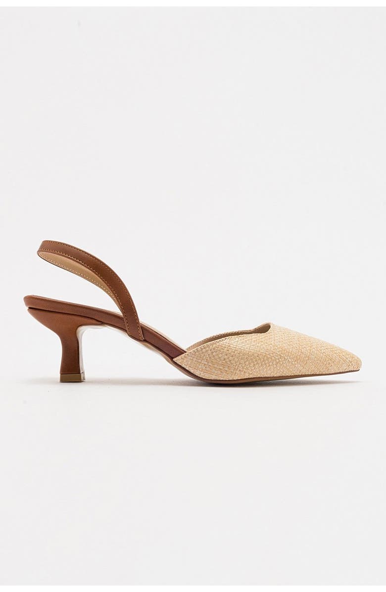 Prologue Shoes Over Pointed Toe Pump, Alternate, color, Beige