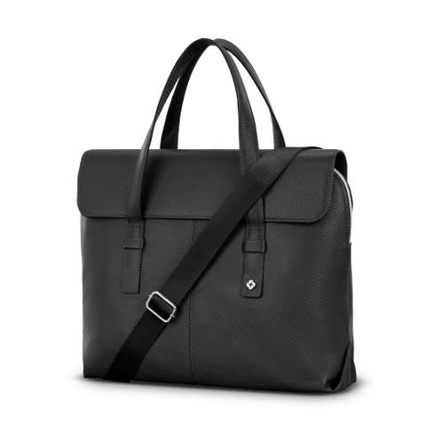 Mobile Solution 2 Convertible Leather Briefcase