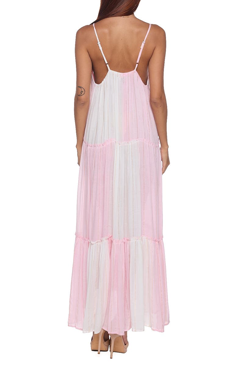 RANEES Tiered Maxi Dress, Alternate, color, Pastel Pink