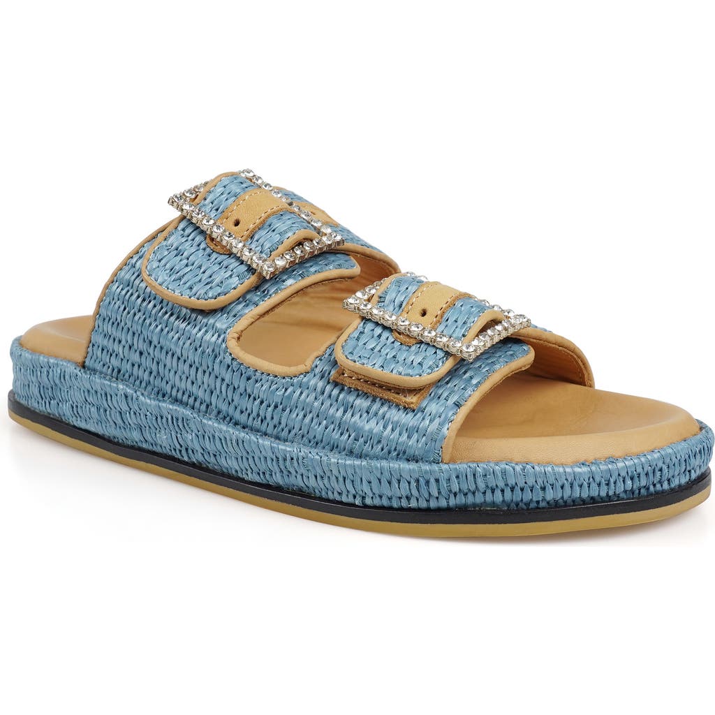 Zigi Artisan Reedie Two-strap Sandal In Blue