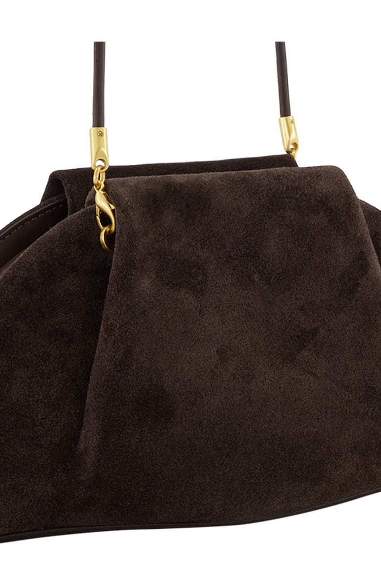 Vince Ava Suede Clutch, Alternate, color, Cacao