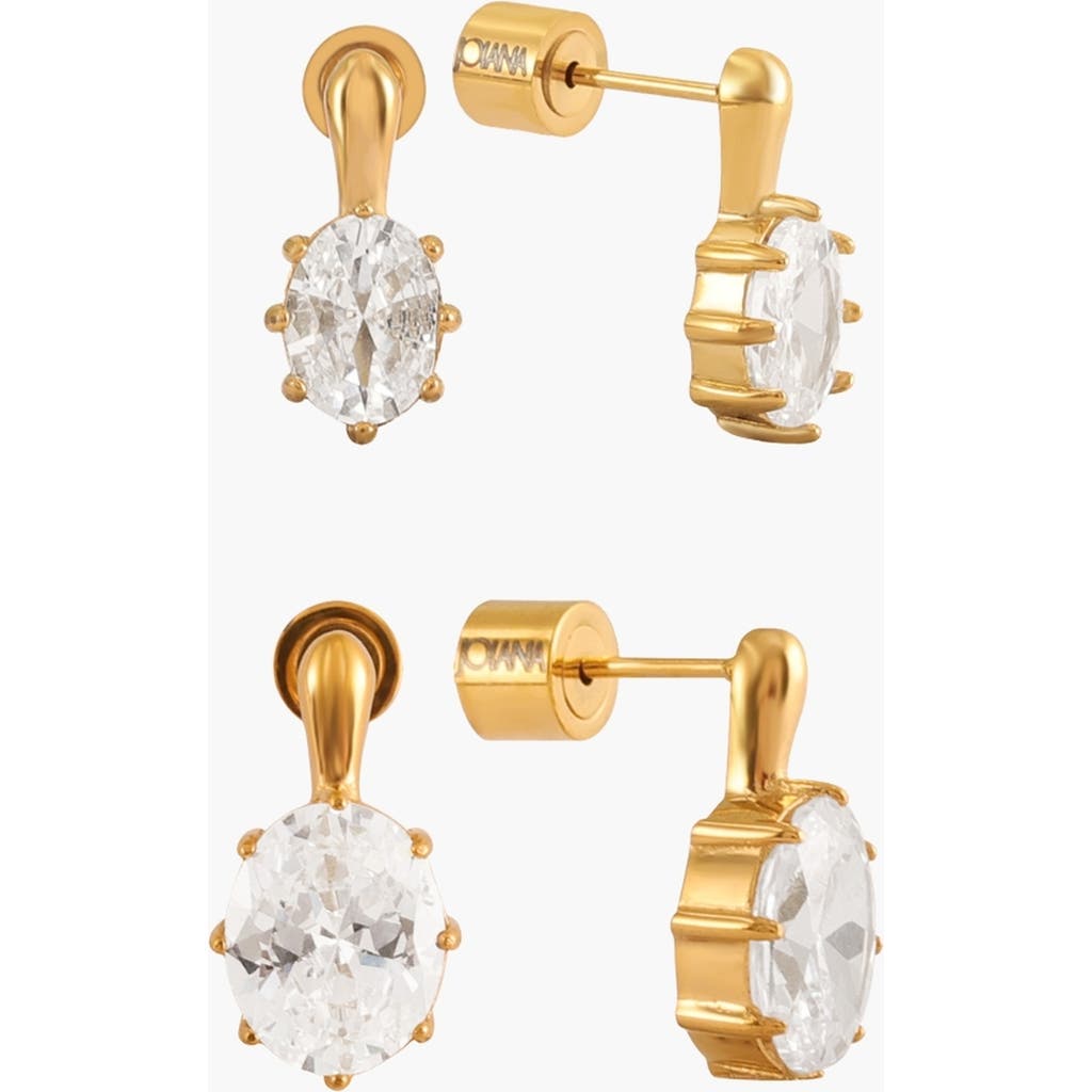 Joiana Jewelry The Romy Stack Earrings in Crystal at Nordstrom