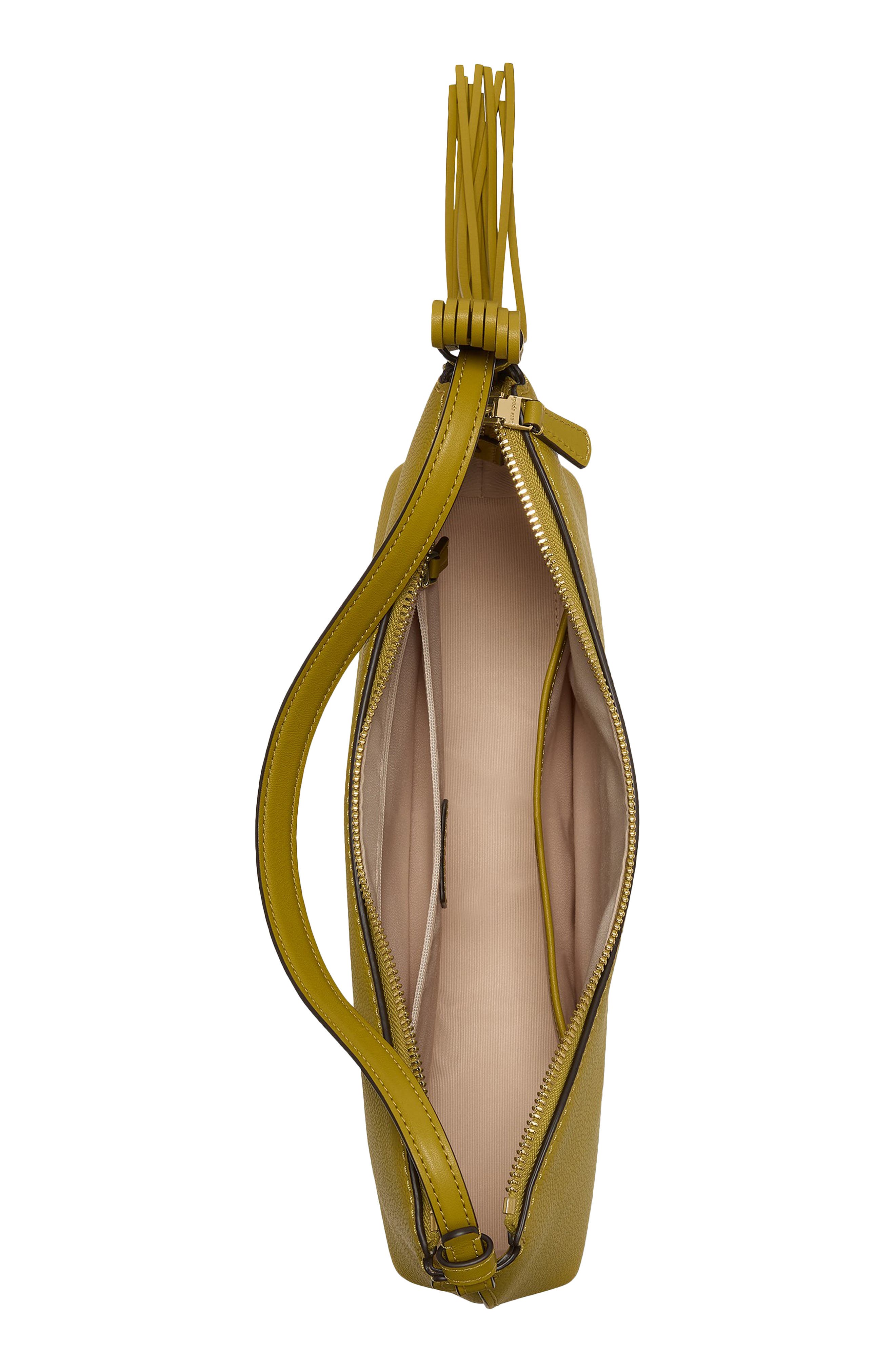 Kate Spade New York loop pebble leather shoulder bag, Alternate, color, 