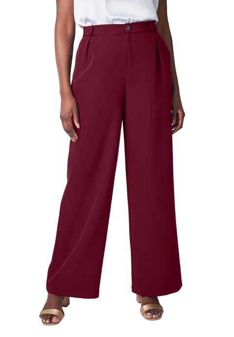 Bi-Stretch Wide Leg Pant (Plus Available)