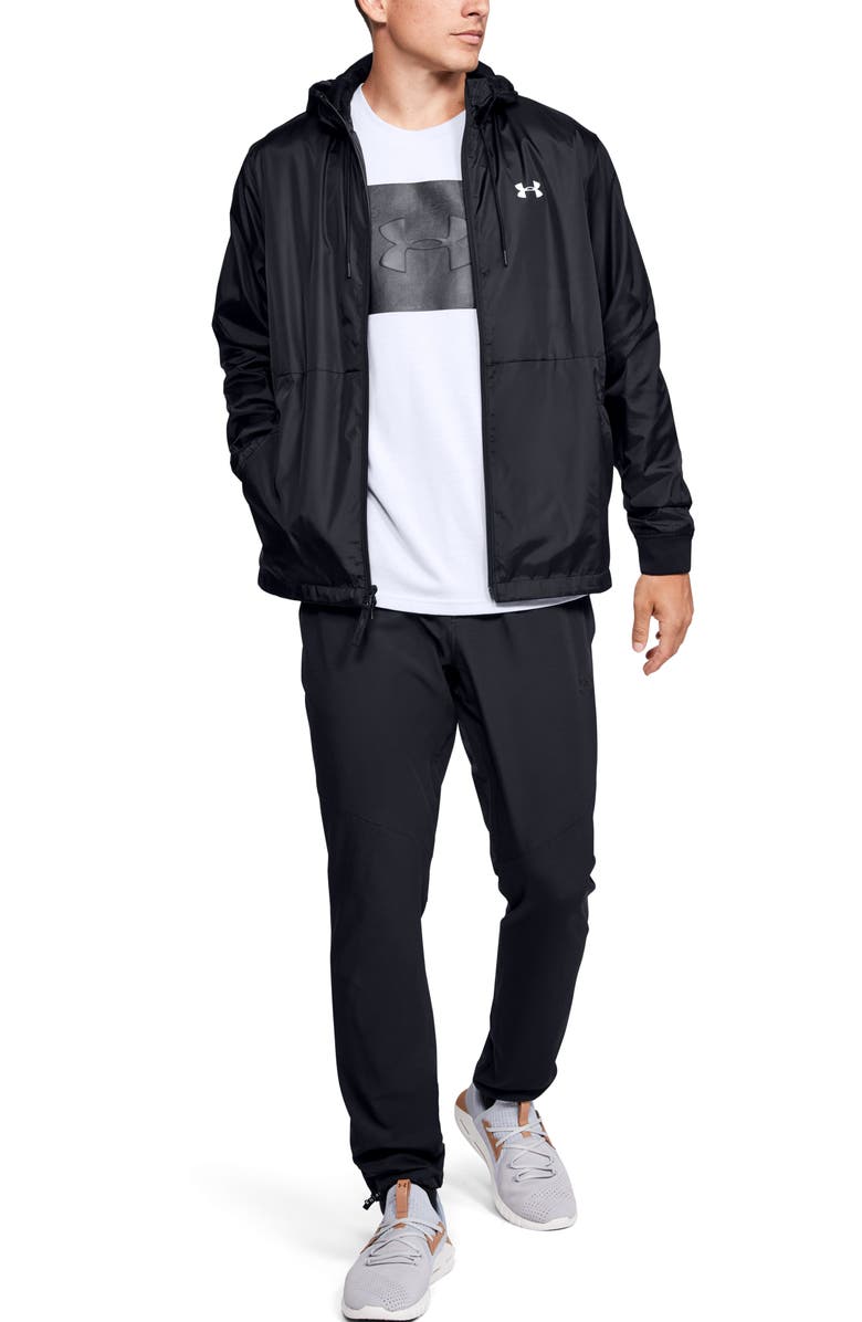 Under Armour UA Legacy Water Repellent Hooded Windbreaker, Alternate, color, 