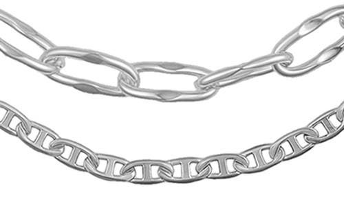 Vince Camuto Set Of 3 Chain Necklaces In Silver
