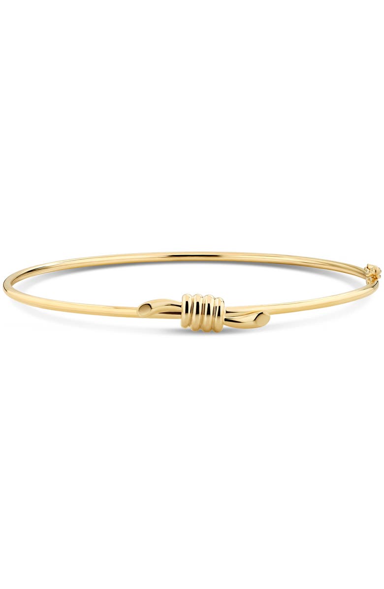 DEVATA Love Knot Bangle Bracelet in 14K Gold, 21mm, Alternate, color, Yellow Gold