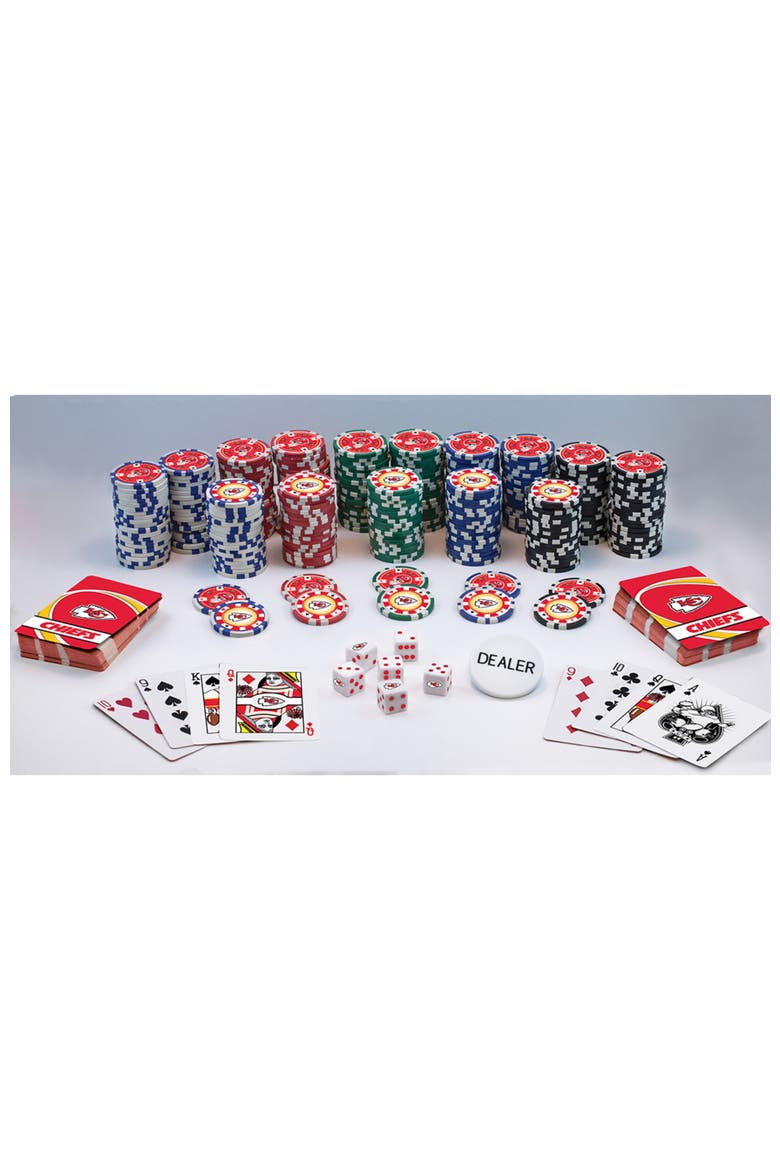 Kansas City Chiefs 300 Piece Poker Set, Alternate, color, Multicolor