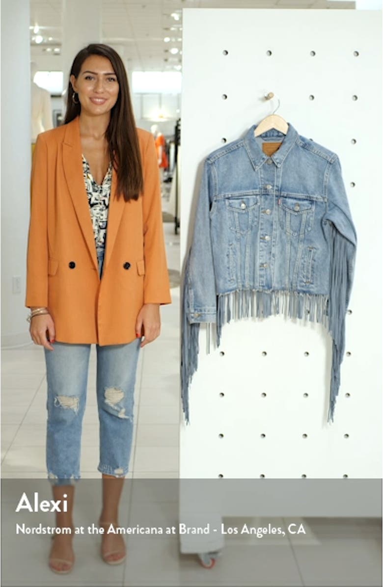 Ex-Boyfriend Fringe Trucker Jacket, sales video thumbnail