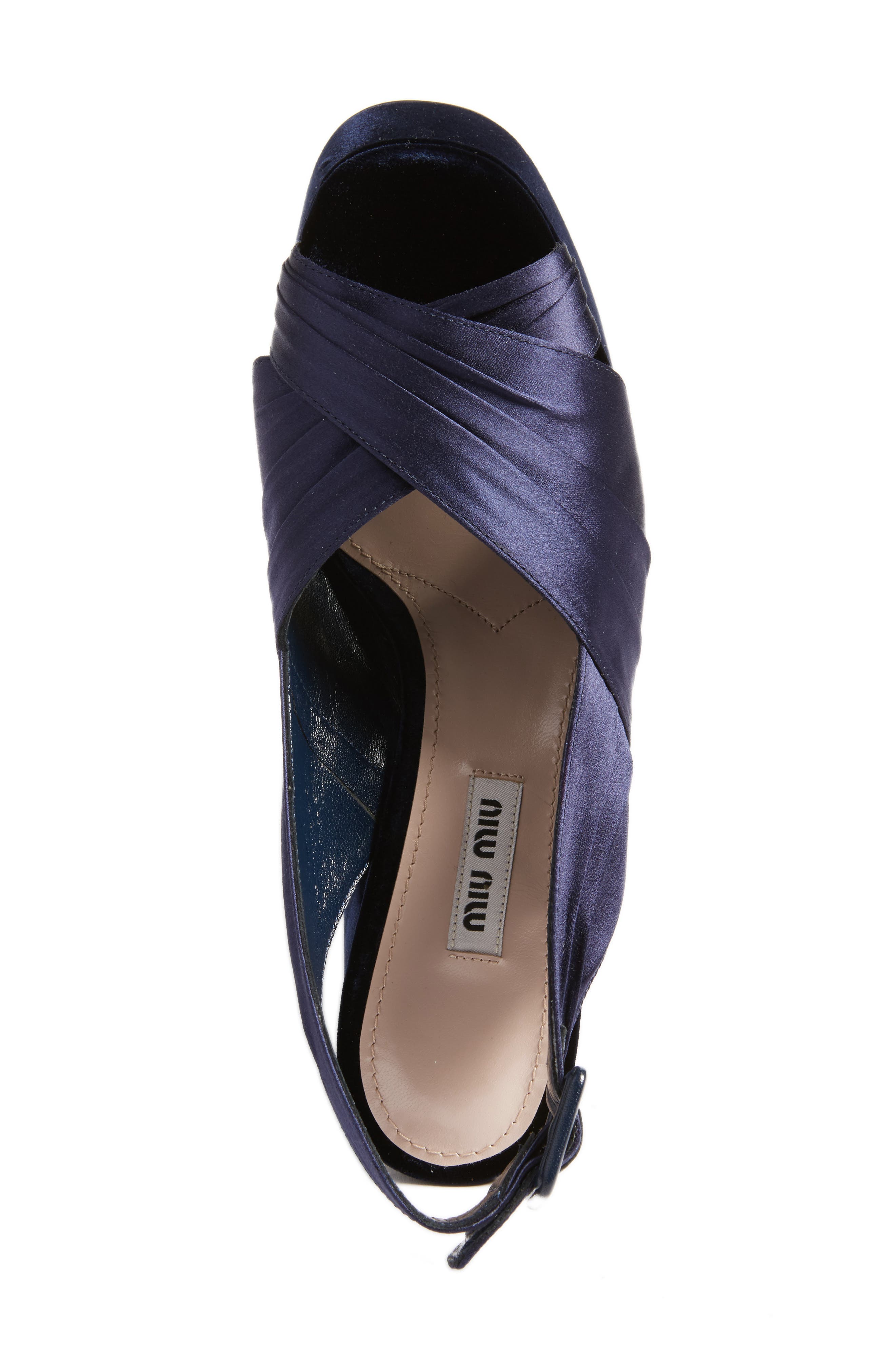 Miu Miu Slingback Platform Sandal, Alternate, color, 