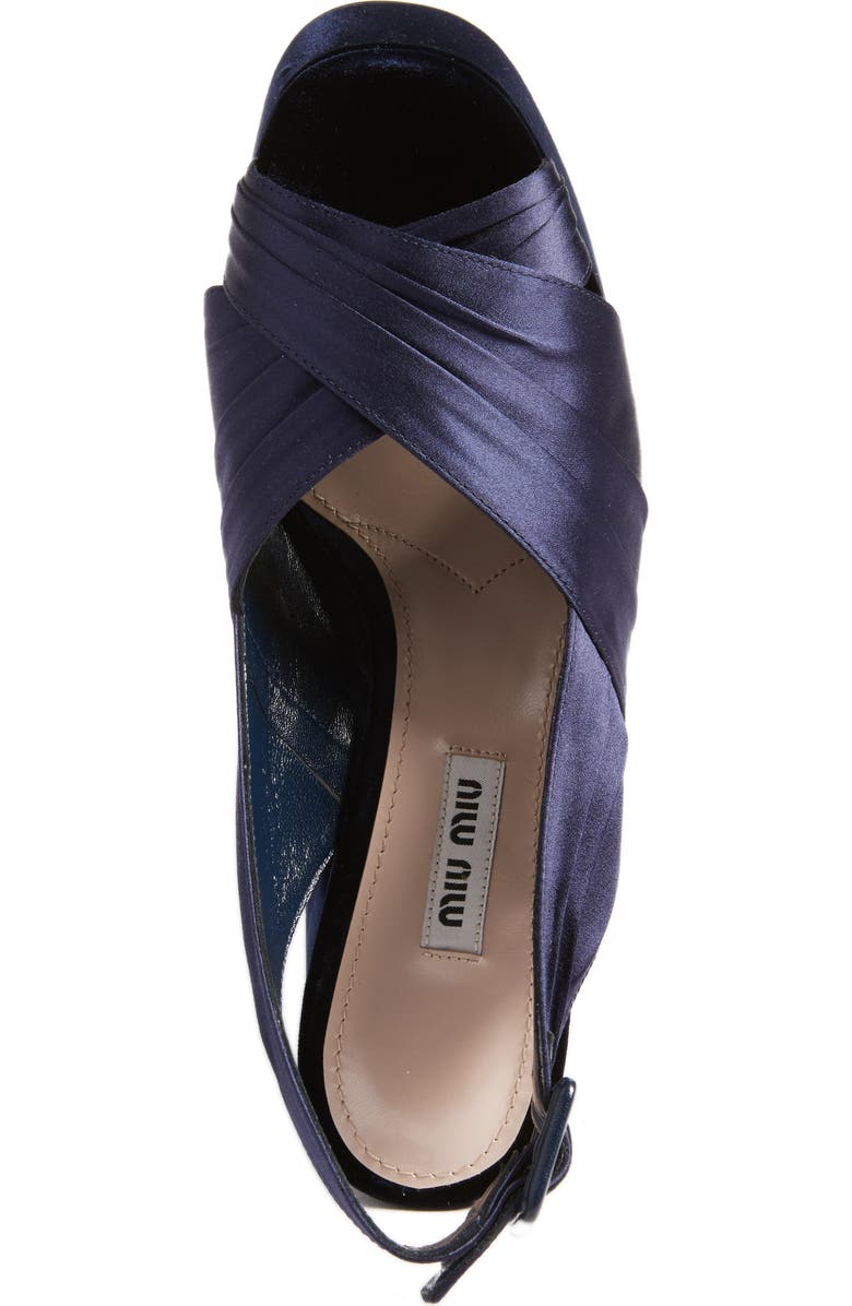 Miu Miu Slingback Platform Sandal, Alternate, color,
