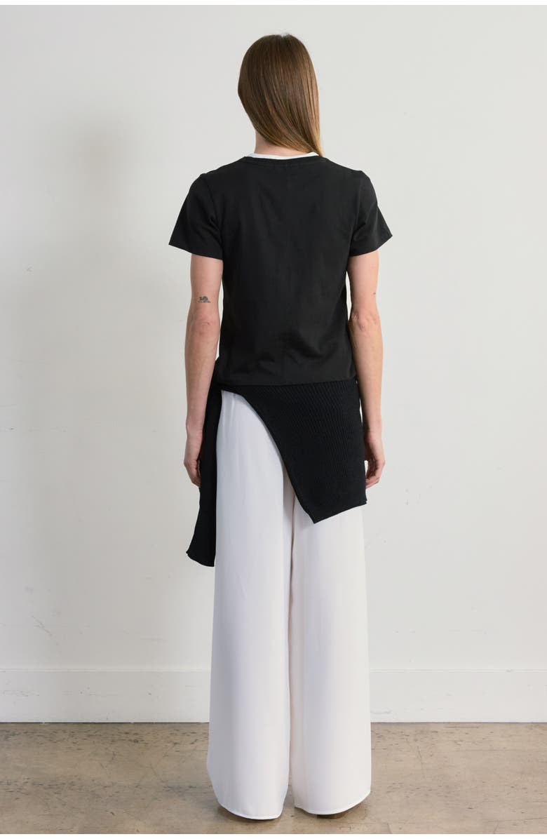 Almina Concept Short Sleeve Tee, Alternate, color, Black