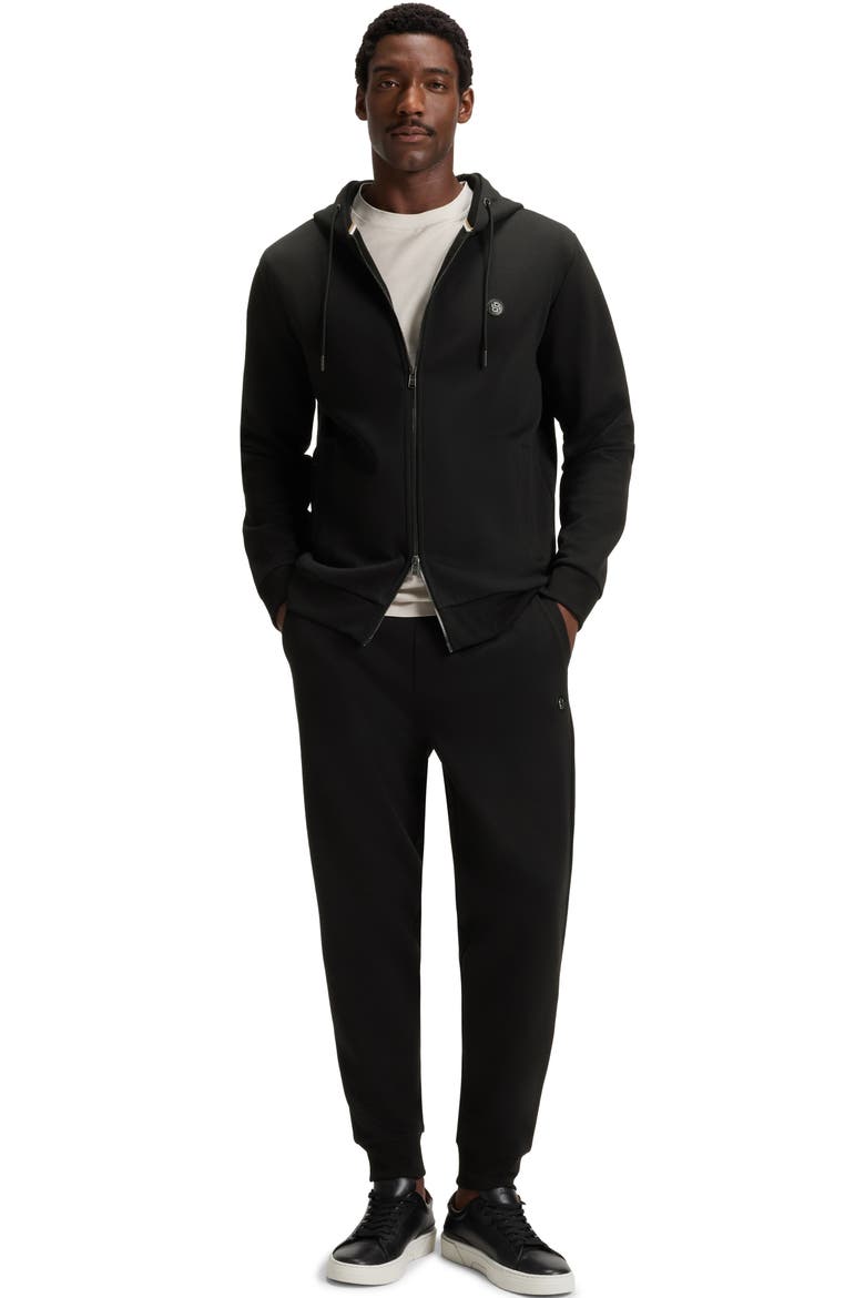 Spence Zip Hoodie, Alternate, color, BLACK