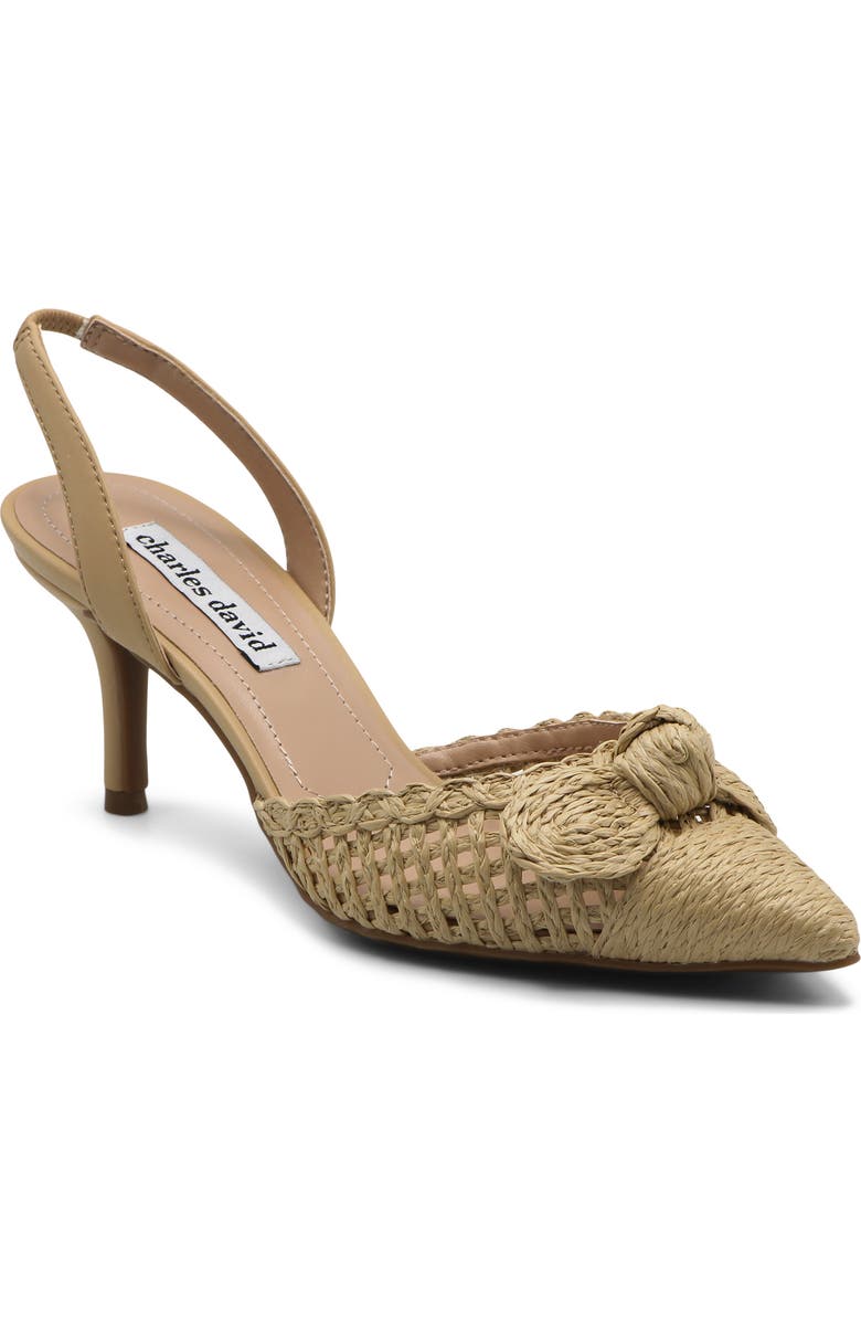 Charles David Allyson Raffia Slingback Pump, Main, color,