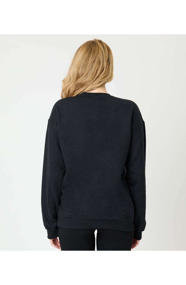 Unique Vintage Unisex Sweatshirt, Alternate, color, Black Graphic Print