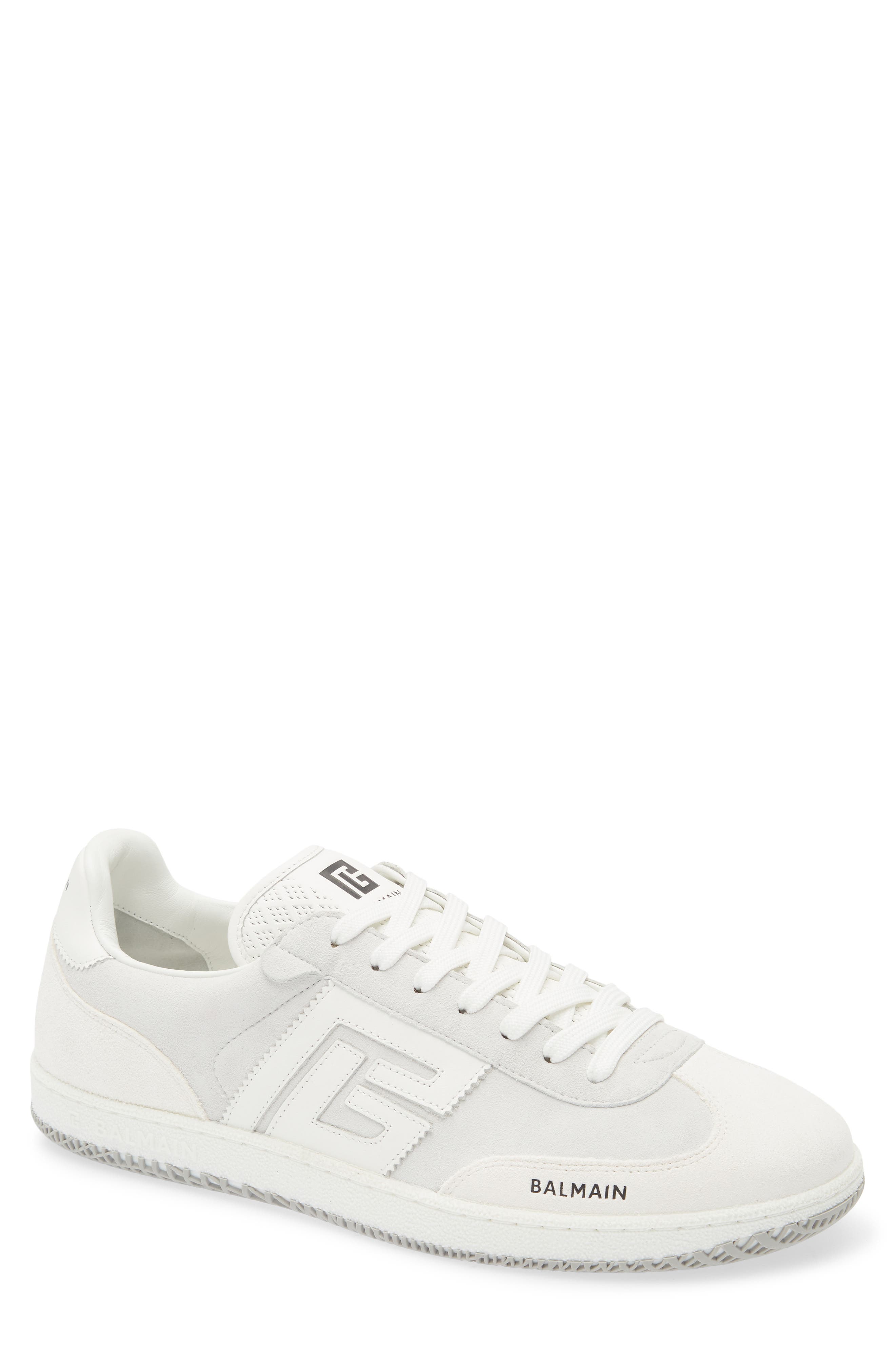 Balmain Swan Low Top Sneaker, Main, color, 0Fa Blanc