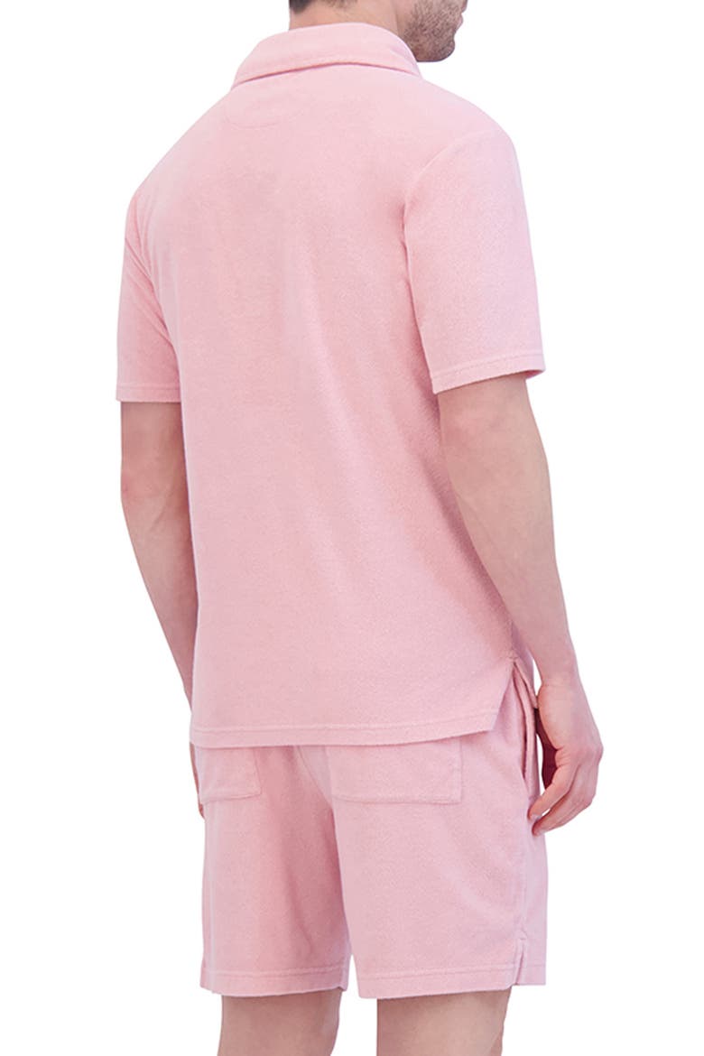 Terry Cloth Polo, Alternate, color, CANDY PINK