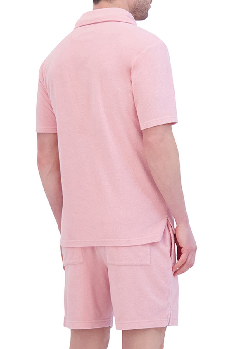 Goodlife Terry Cloth Polo, Alternate, color, Candy Pink