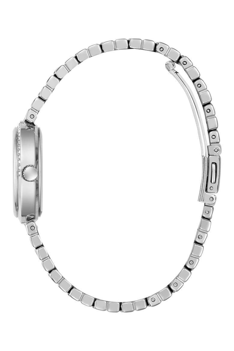 Clara Bracelet Watch, 28mm, Alternate, color, WHITE/ SILVER