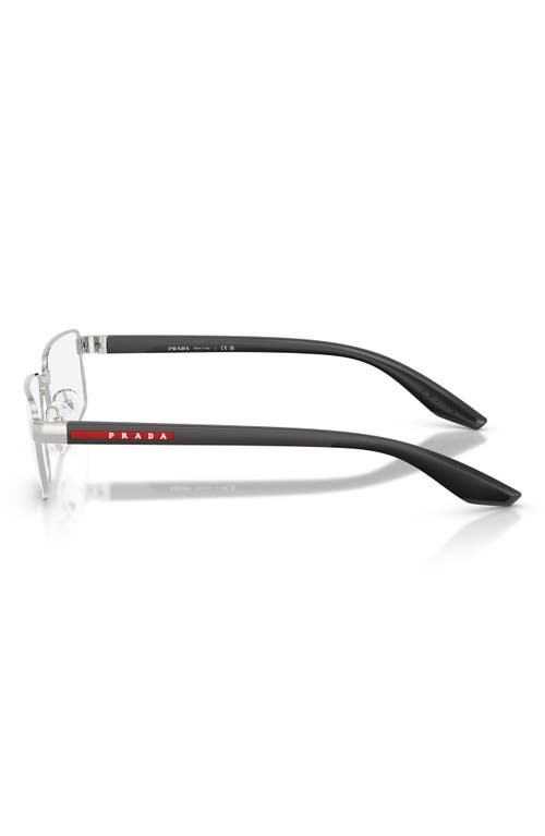 Prada Linea Rossa 55mm Rectangular Optical Glasses