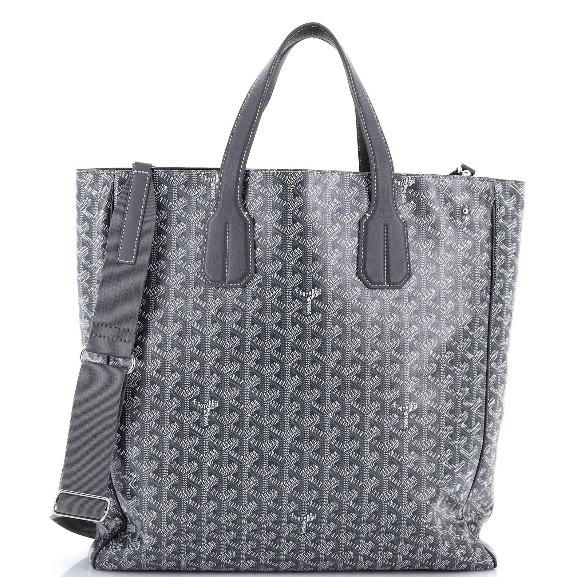 Pre-Owned Goyard Voltaire Convertible Tote Coated Canvas, Main, color, Gray