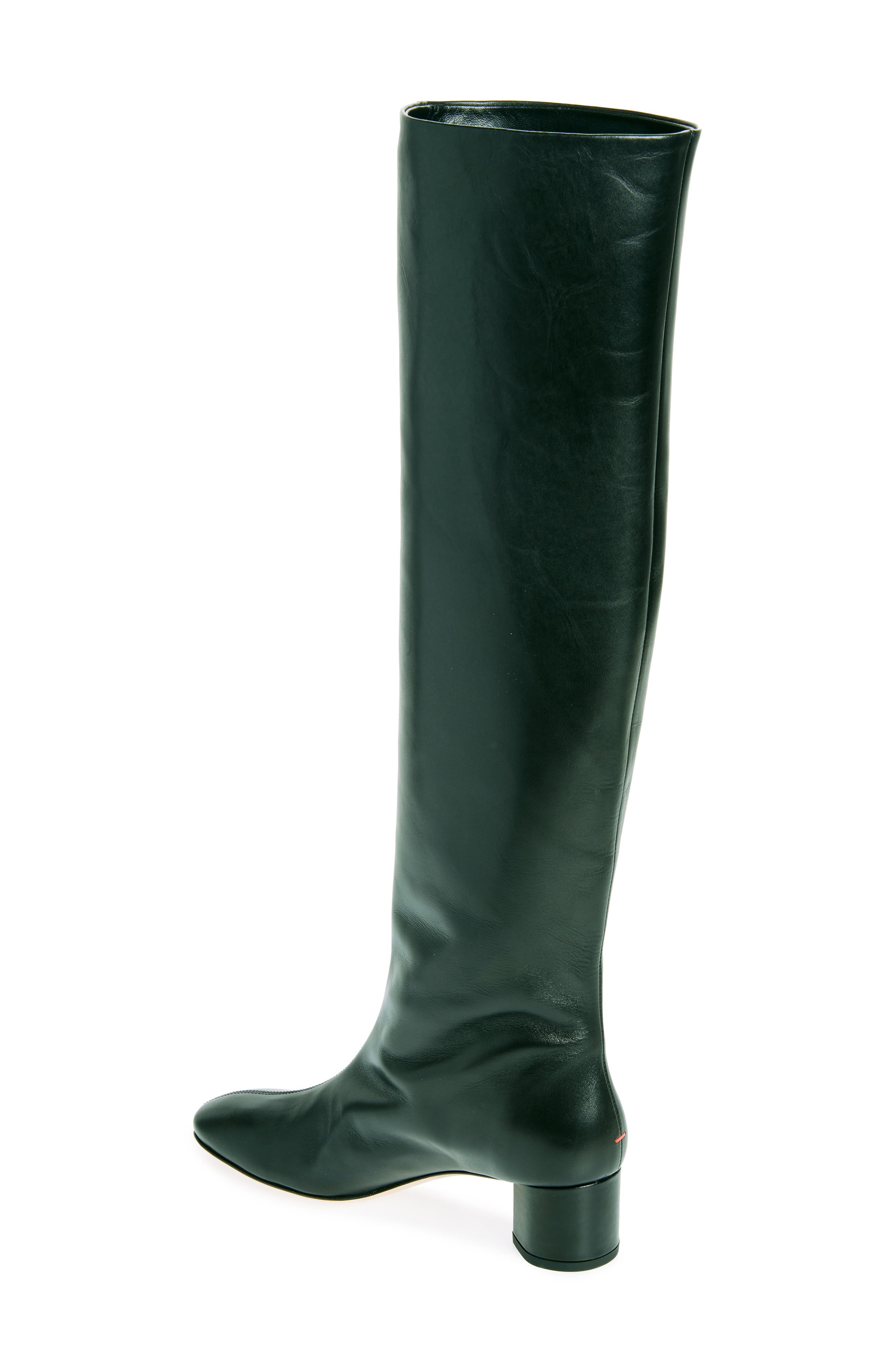 aeyde Willa Over the Knee Boot, Alternate, color, Black