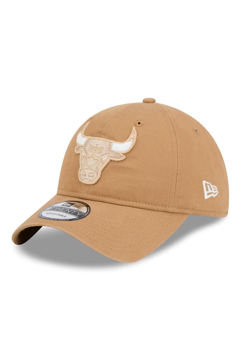 Men's New Era  Tan Chicago Bulls 2024/25 City Edition 9TWENTY Adjustable Hat, Main, color, Tan