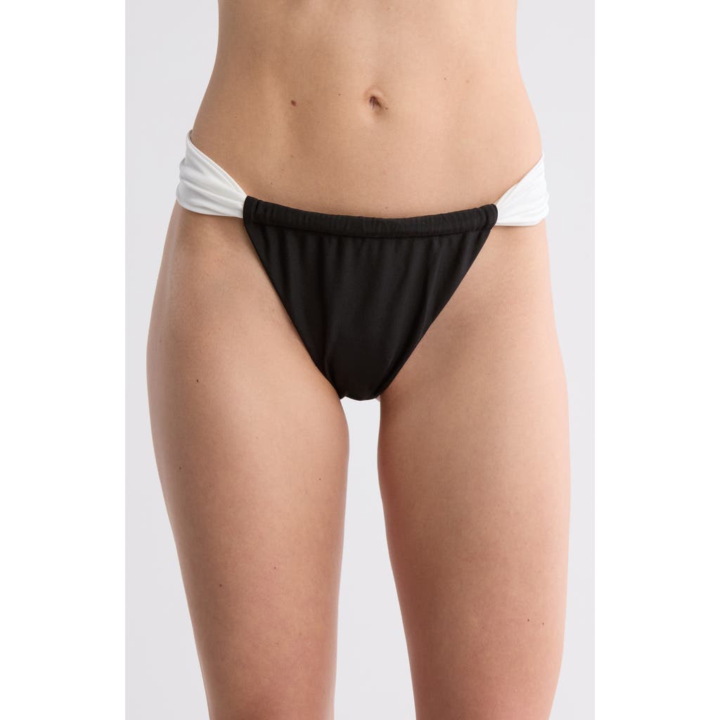 Dippin Daisys Contrast Strap Cheeky Bikini Bottoms
