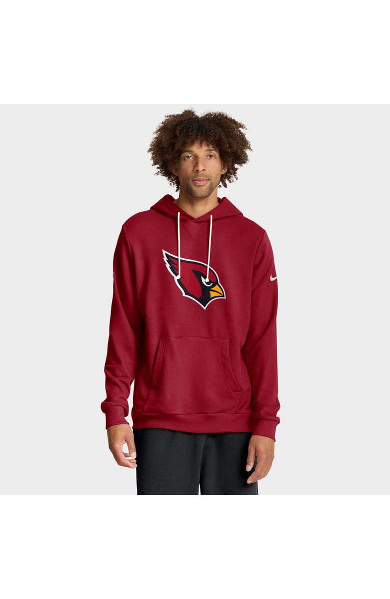 Nike Men's Nike Cardinal Arizona Cardinals Sideline Standard Issue Initial Home Dri-FIT Hoodie, Main, color, Cardinal