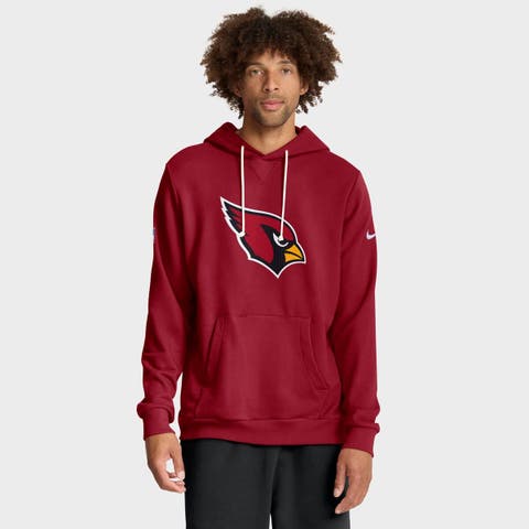 Men's Nike Cardinal Arizona Cardinals Sideline Standard Issue Initial Home Dri-FIT Hoodie