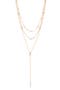 Cubic Zirconia Layered Y-Necklace