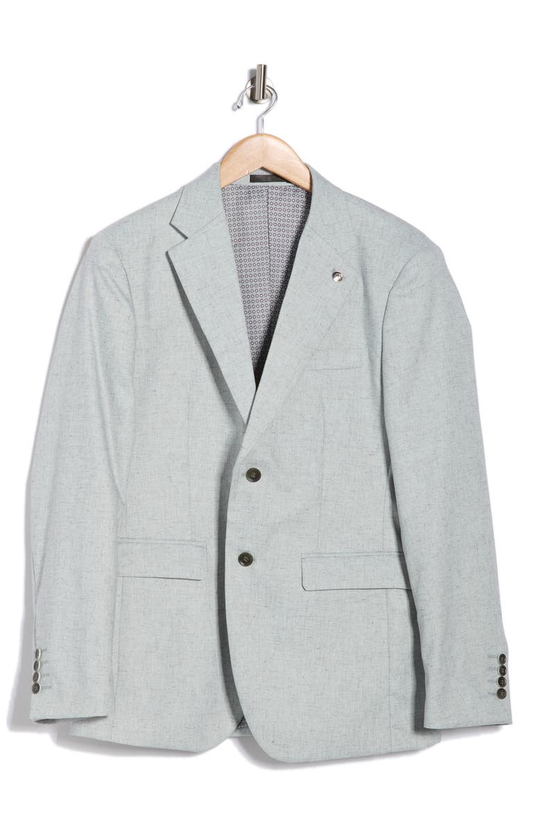 Slim Fit Textured Blazer, Alternate, color, MINT