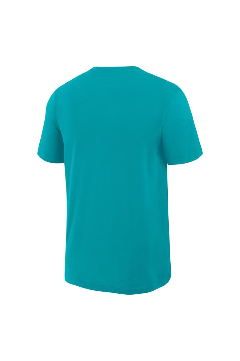 Men's Nike Turbo Green Miami Dolphins 2025 Rivalries Collection Slub Dri-FIT T-Shirt, Alternate, color, Aqua
