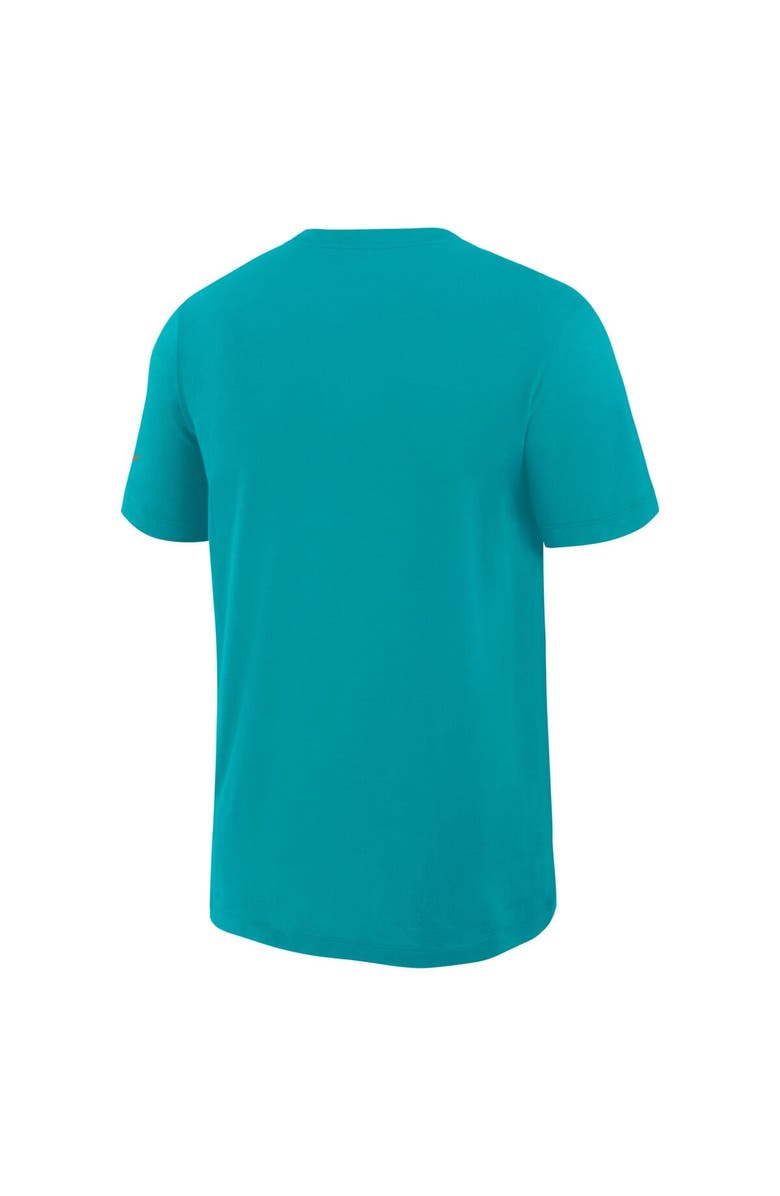 Nike Men's Nike Turbo Green Miami Dolphins 2025 Rivalries Collection Slub Dri-FIT T-Shirt, Alternate, color, Aqua