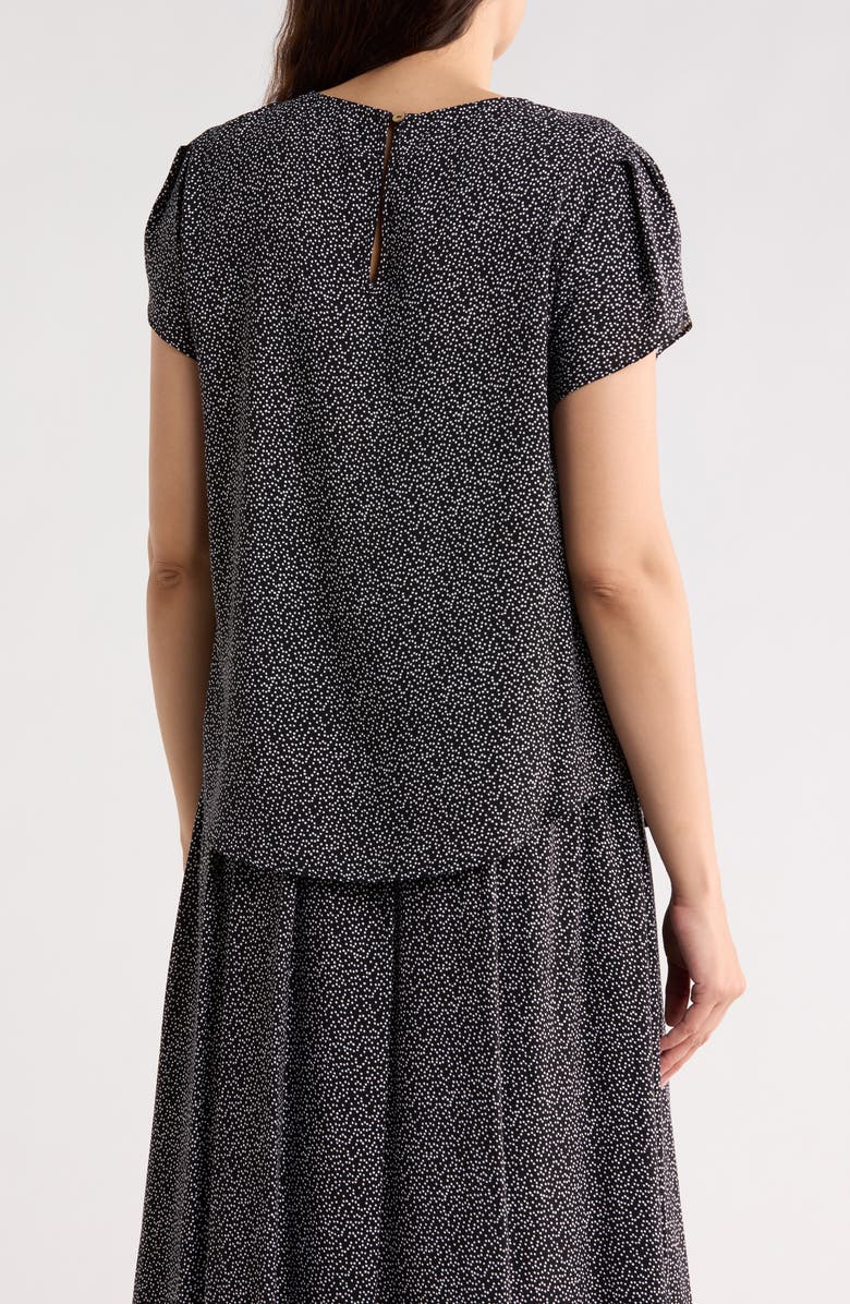 Renee C Dot Print Top, Alternate, color, Black
