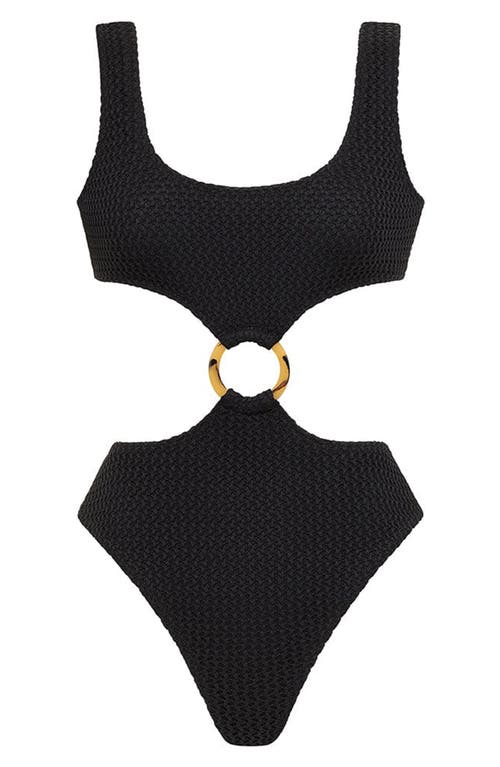 Montce Cutout One-piece Swimsuit In Black